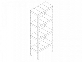 Грузовой стеллаж 1500x800x2500