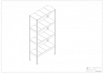 Металлический стеллаж Prostor MID 1200x600x2500
