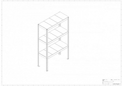 Металлический стеллаж Prostor MID 1200x500x2000