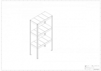 Металлический стеллаж Prostor MID 1000x500x2000