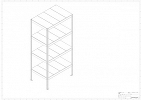 Металлический стеллаж Prostor MID 1200x800x2500